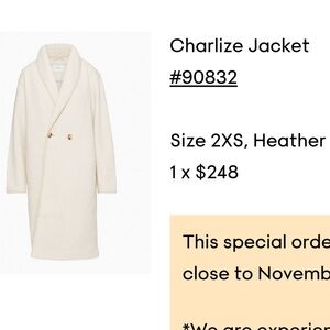 Aritzia Wilfred Jacket in Heather Bone